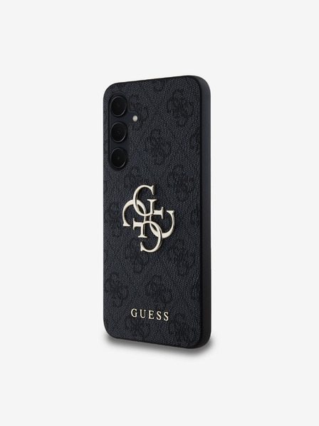 Guess Stražnja maska ​​Guess PU 4G s metalnim logotipom za Samsung Galaxy A35 5G siva