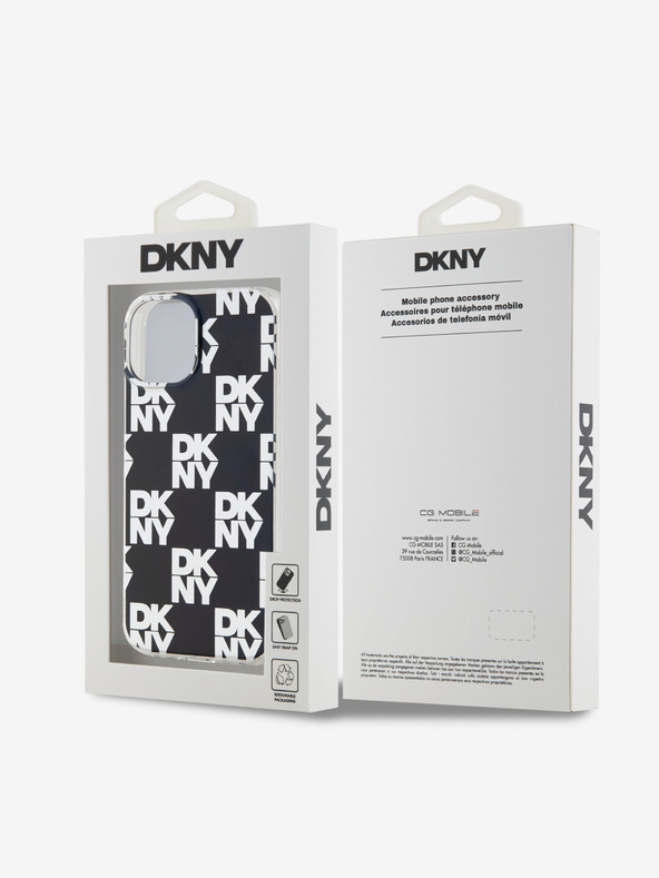 DKNY PC/TPU stražnja maska ​​s kariranim uzorkom za iPhone 15 crna DKNY