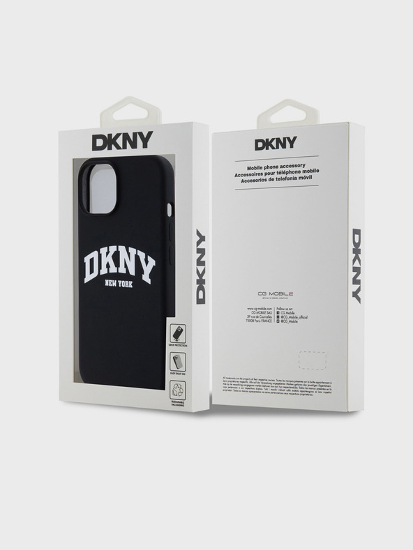 DKNY Liquid Silicone Arch Logo MagSafe stražnja maska ​​za iPhone 11 crna DKNY