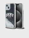 DKNY Stražnja maska ​​s logotipom Liquid Glitter Arch za iPhone 11 crna DKNY