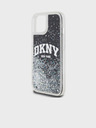 DKNY Stražnja maska ​​s logotipom Liquid Glitter Arch za iPhone 11 crna DKNY