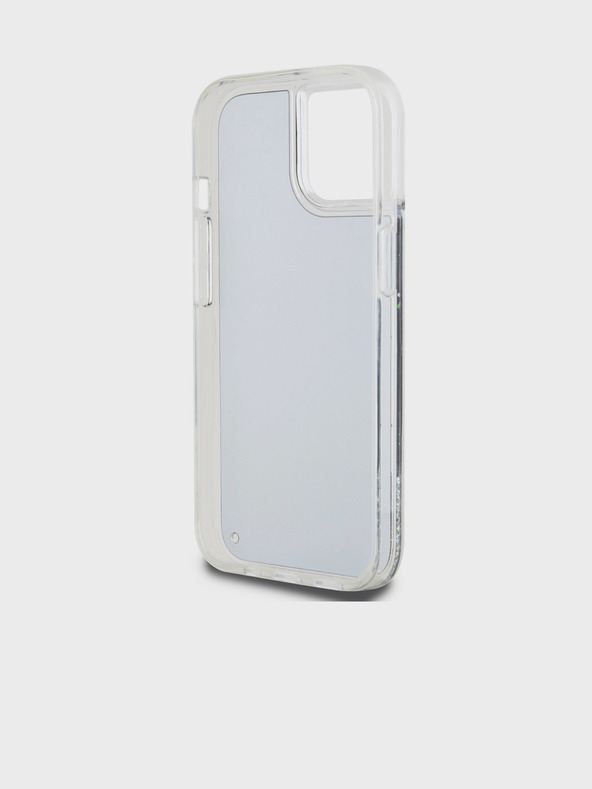 DKNY Stražnja maska ​​s logotipom Liquid Glitter Arch za iPhone 11 crna DKNY