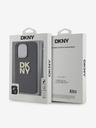 DKNY PU kožna stražnja maska ​​s logotipom i remenčićem za iPhone 14 Pro crna DKNY