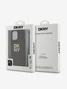 DKNY Stražnja maska ​​s remenom za zapešće od PU kože za iPhone 15 Pro, smeđa DKNY