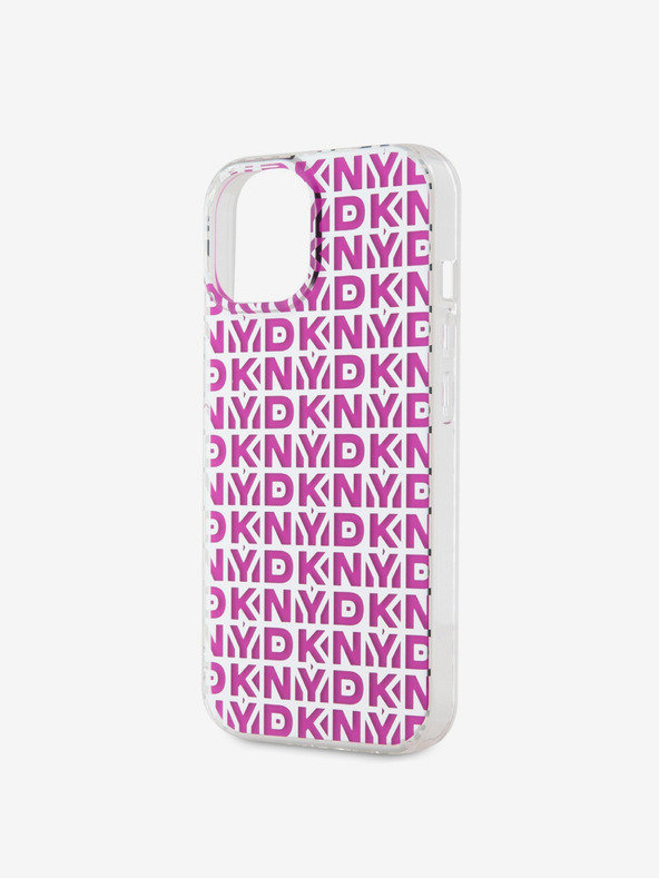DKNY PC/TPU stražnja maska ​​s uzorkom za iPhone 15, ružičasta DKNY