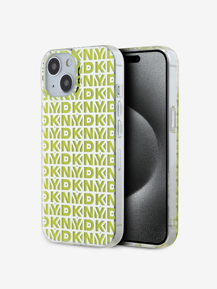 DKNY PC/TPU stražnja maska ​​s uzorkom za iPhone 15 žuta DKNY