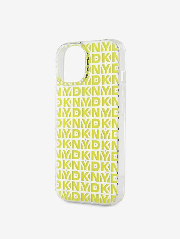 DKNY PC/TPU stražnja maska ​​s uzorkom za iPhone 15 žuta DKNY