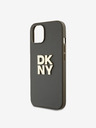 DKNY PU kožna stražnja maska ​​s logotipom na vrpci za iPhone 13, smeđa DKNY