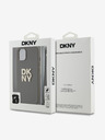 DKNY PU kožna stražnja maska ​​s logotipom na vrpci za iPhone 13, smeđa DKNY