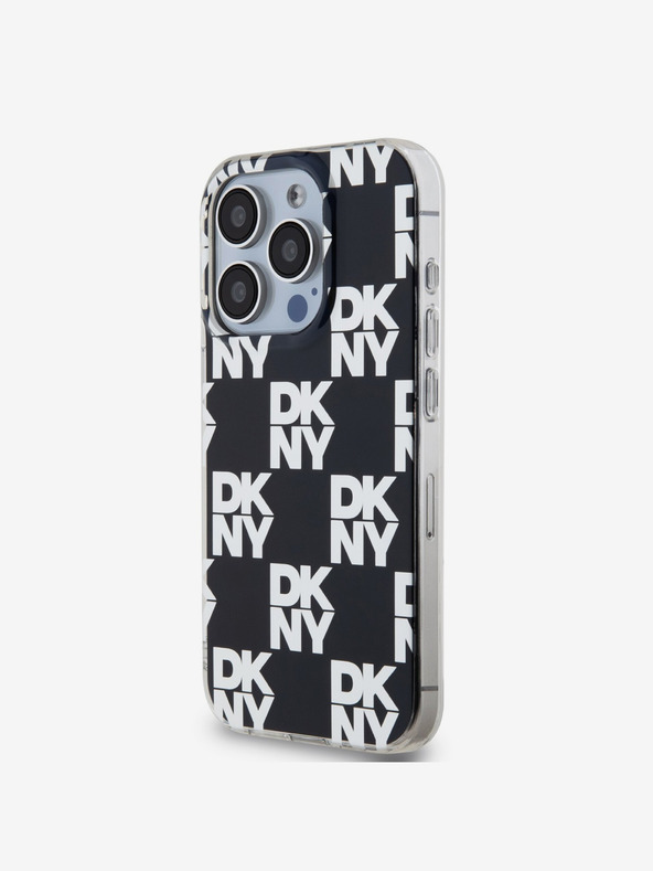DKNY PC/TPU stražnja maska ​​s kariranim uzorkom za iPhone 14 Pro crna DKNY