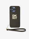 DKNY PU kožna stražnja maska ​​s logotipom za narukvicu za iPhone 14 Pro Max smeđa DKNY