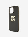 DKNY PU kožna stražnja maska ​​s logotipom za narukvicu za iPhone 14 Pro Max smeđa DKNY