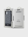 DKNY PU kožna donja traka s ponavljajućim uzorkom MagSafe stražnja maska ​​za iPhone 11 crna DKNY
