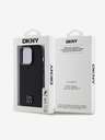 DKNY Stražnja maska ​​Magsafe s logotipom od PU kože za iPhone 15 Pro Max crna DKNY