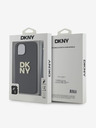 DKNY PU kožna stražnja maska ​​s logotipom i remenčićem za iPhone 13 crna DKNY