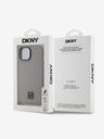 DKNY Stražnja maska ​​Magsafe s logotipom od PU kože za iPhone 15 siva DKNY