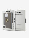 DKNY PU kožna stražnja maska ​​s logotipom narukvice za iPhone 14 Pro Max bež DKNY
