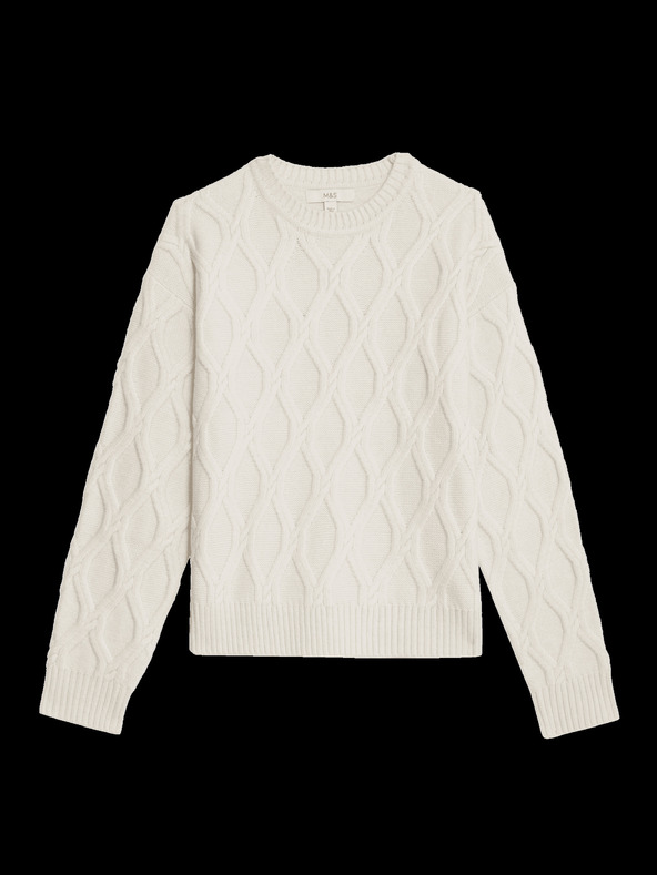 Marks & Spencer Džemper s okruglim izrezom Marks & Spencer od mekane pređe