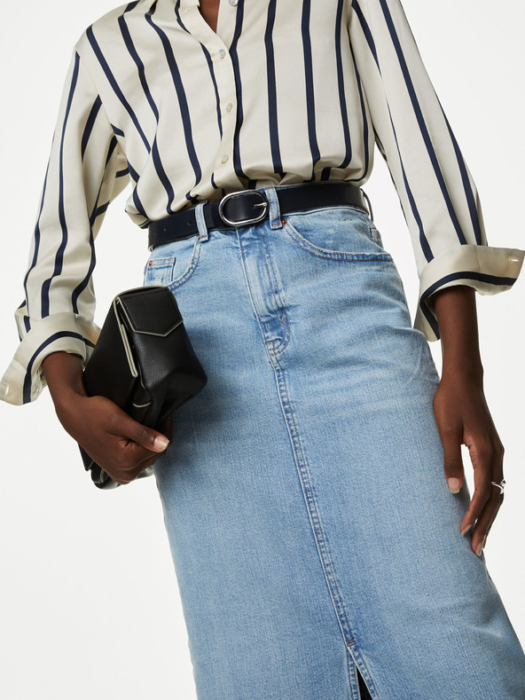 Marks & Spencer Marks & Spencer plava ženska traper suknja