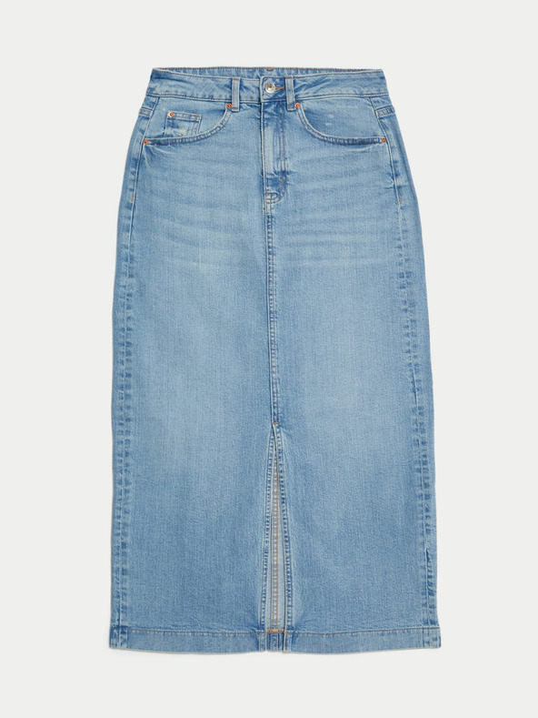 Marks & Spencer Marks & Spencer plava ženska traper suknja