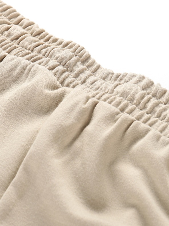 NAX Svijetlo smeđe ženske hlače NAX Lacera