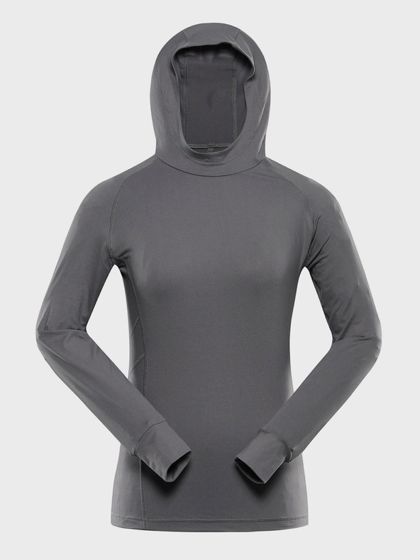 ALPINE PRO Alpine Pro Izara ženska siva brzosušeća majica s kapuljačom