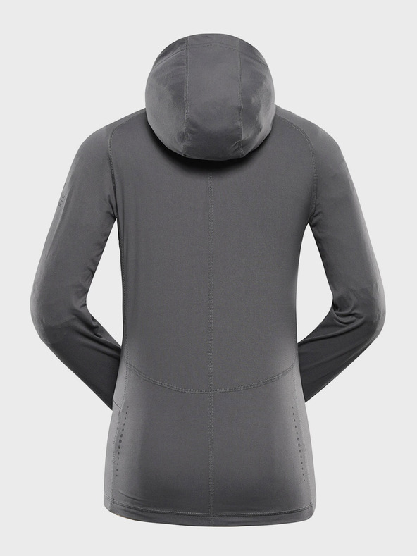 ALPINE PRO Alpine Pro Izara ženska siva brzosušeća majica s kapuljačom