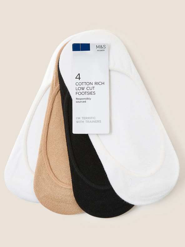 Marks & Spencer 4 kom niske pete Marks & Spencer bijele