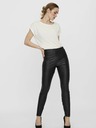 Vero Moda Crne ženske skinny fit tajice od umjetne kože VERO MODA Gaya