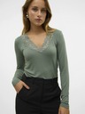 Vero Moda Zelena ženska majica Vero Moda Rosa