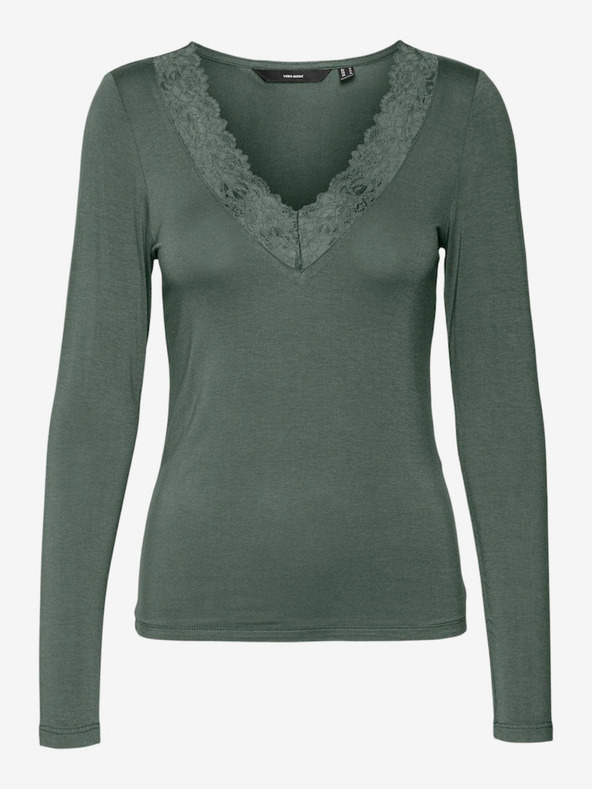 Vero Moda Zelena ženska majica Vero Moda Rosa
