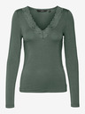 Vero Moda Zelena ženska majica Vero Moda Rosa