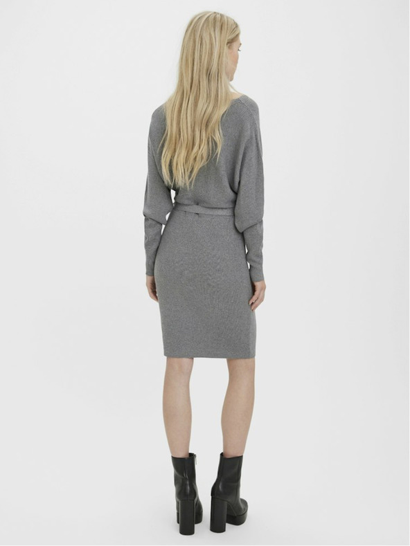 Vero Moda Ženska siva džemper haljina Vero Moda Hollyrem