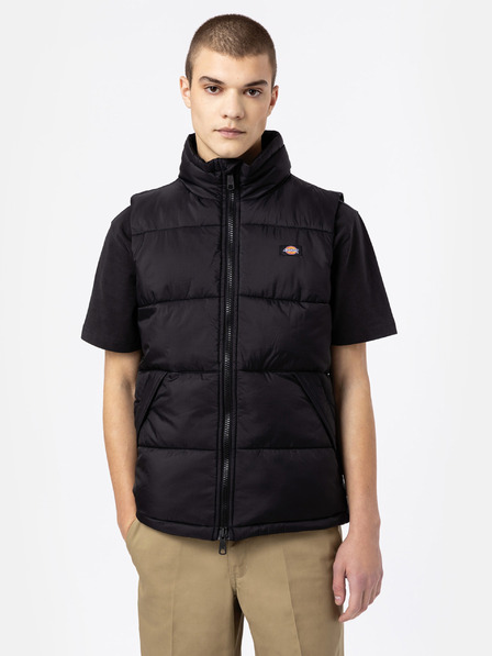 Dickies Dickies Waldenburg crni prošiveni prsluk za muškarce