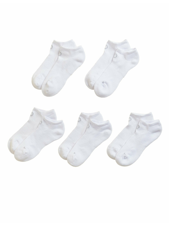 Marks & Spencer Marks & Spencer Trainer Liners™ set od pet pari ženskih sportskih čarapa u bijeloj boji