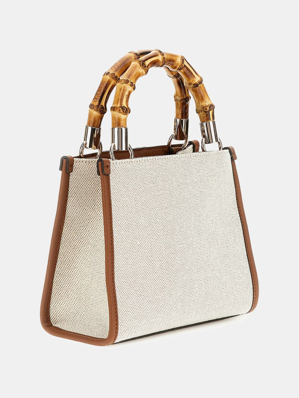 Guess Smeđe-krem torbica Guess