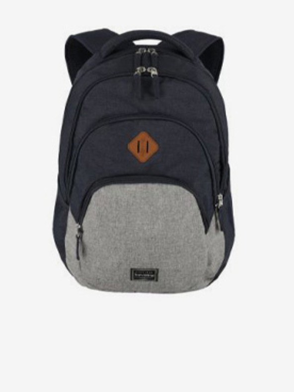 Travelite Tamnoplavi ruksak Travelite Basics Backpack Melange Navy/grey
