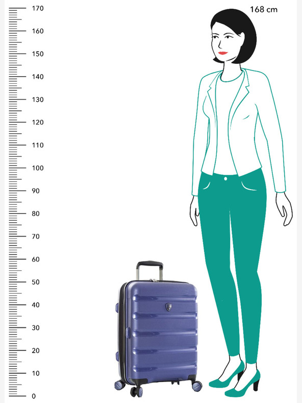 Heys Heys Metallix S Cobalt kofer - plavi