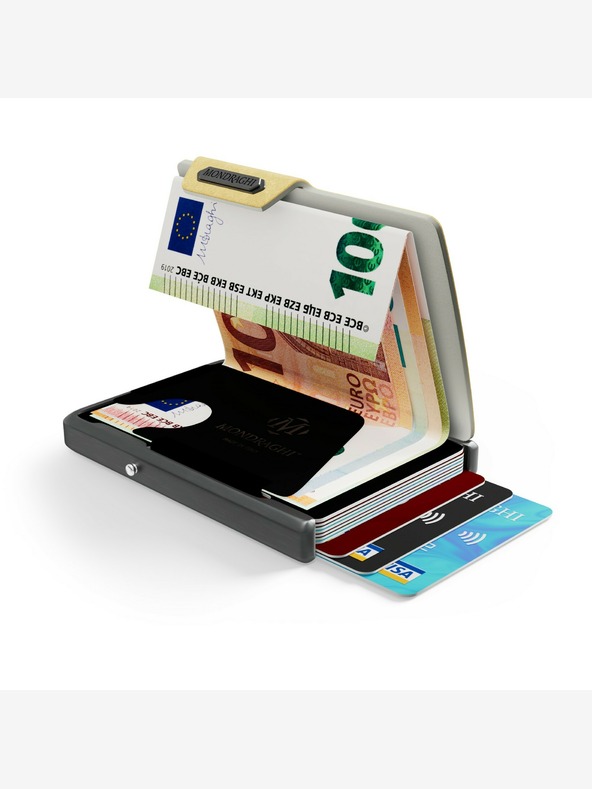 Mondraghi Mondraghi Saffiano zlatni kožni novčanik