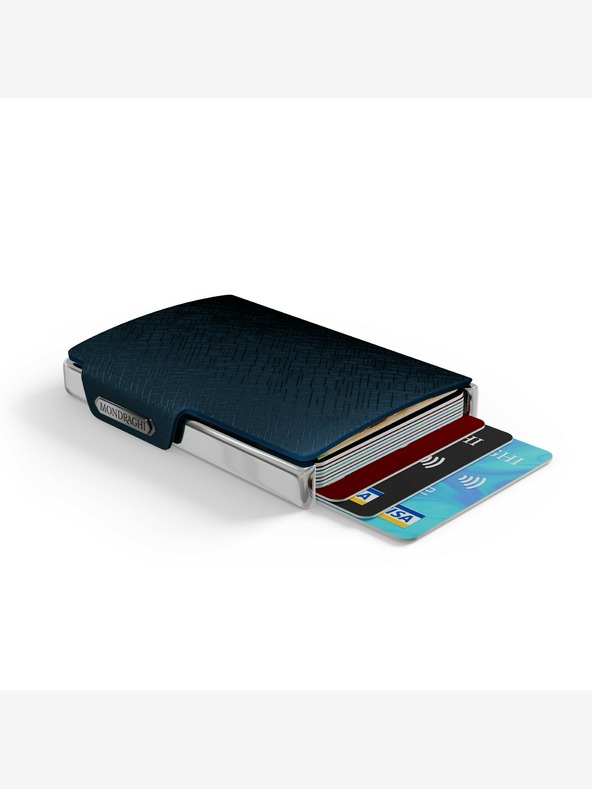 Mondraghi Plavi kožni novčanik s uzorkom Mondraghi Elegance