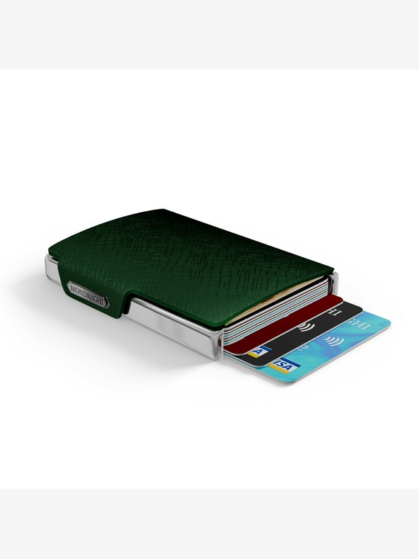 Mondraghi Kožni novčanik s zelenim uzorkom Mondraghi Elegance