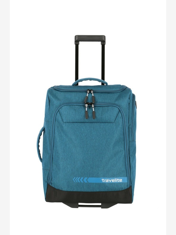 Travelite Kick Off Wheeled Duffle S - petrolejová Torba