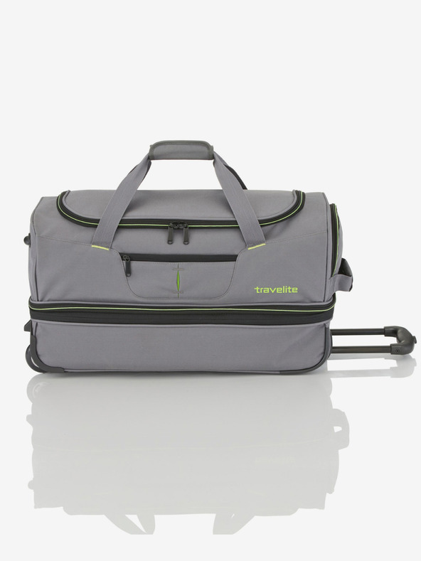 Travelite Travelite Basics Wheeled duffle S - sivo-zelena