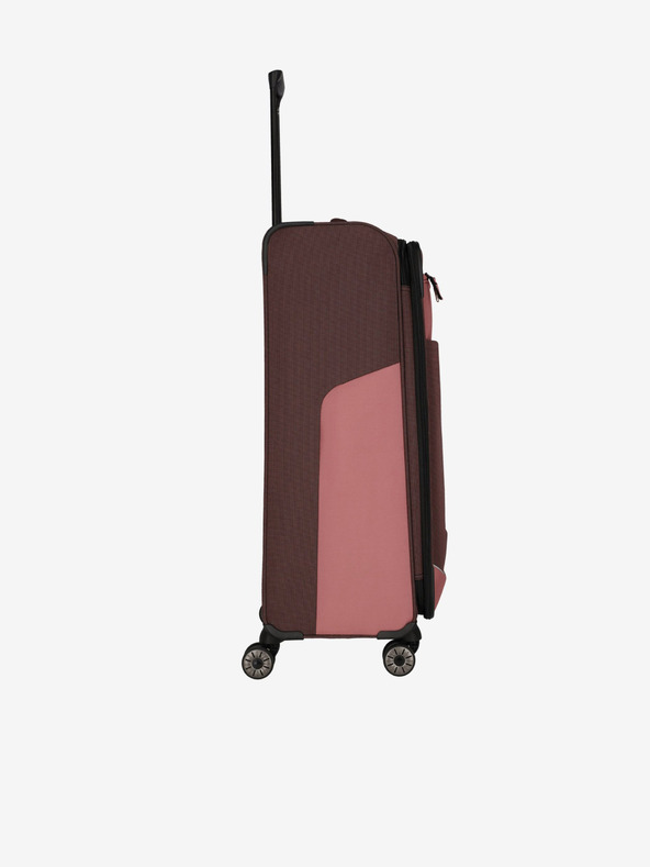 Travelite Ružičasto-smeđi putni kofer Travelite Viia 4w L