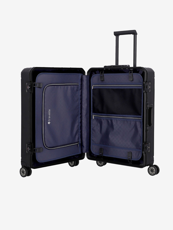 Travelite Crni putni kofer Travelite Next 4w M Black