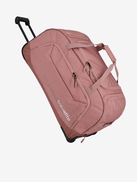 Travelite Ružičasta putna torba Travelite Kick Off Wheeled Duffle XL Rosé