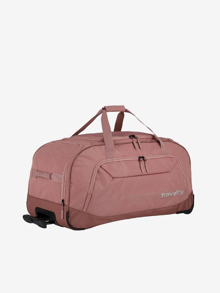 Travelite Ružičasta putna torba Travelite Kick Off Wheeled Duffle XL Rosé