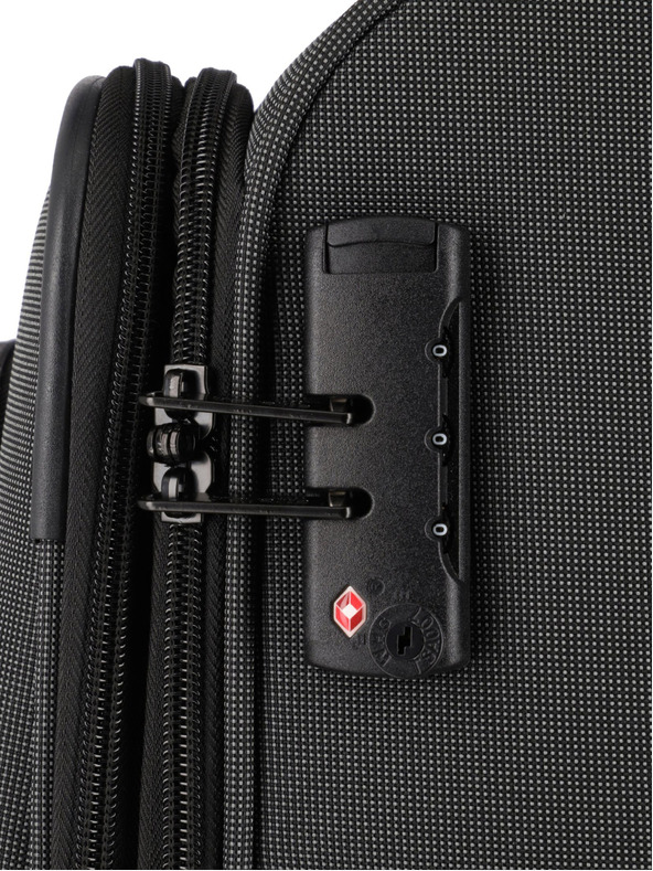 Travelite Tamno sivi putni kofer Travelite Viia 4w M antracit