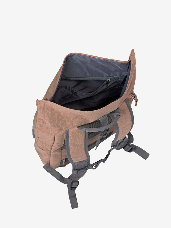 Travelite Sivo-ružičasti ruksak Travelite Basics Roll-up Backpack Rose