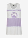 O'Neill Ljubičasto-bijela ženska majica bez rukava s uzorkom O'Neill WOW TANKTOP